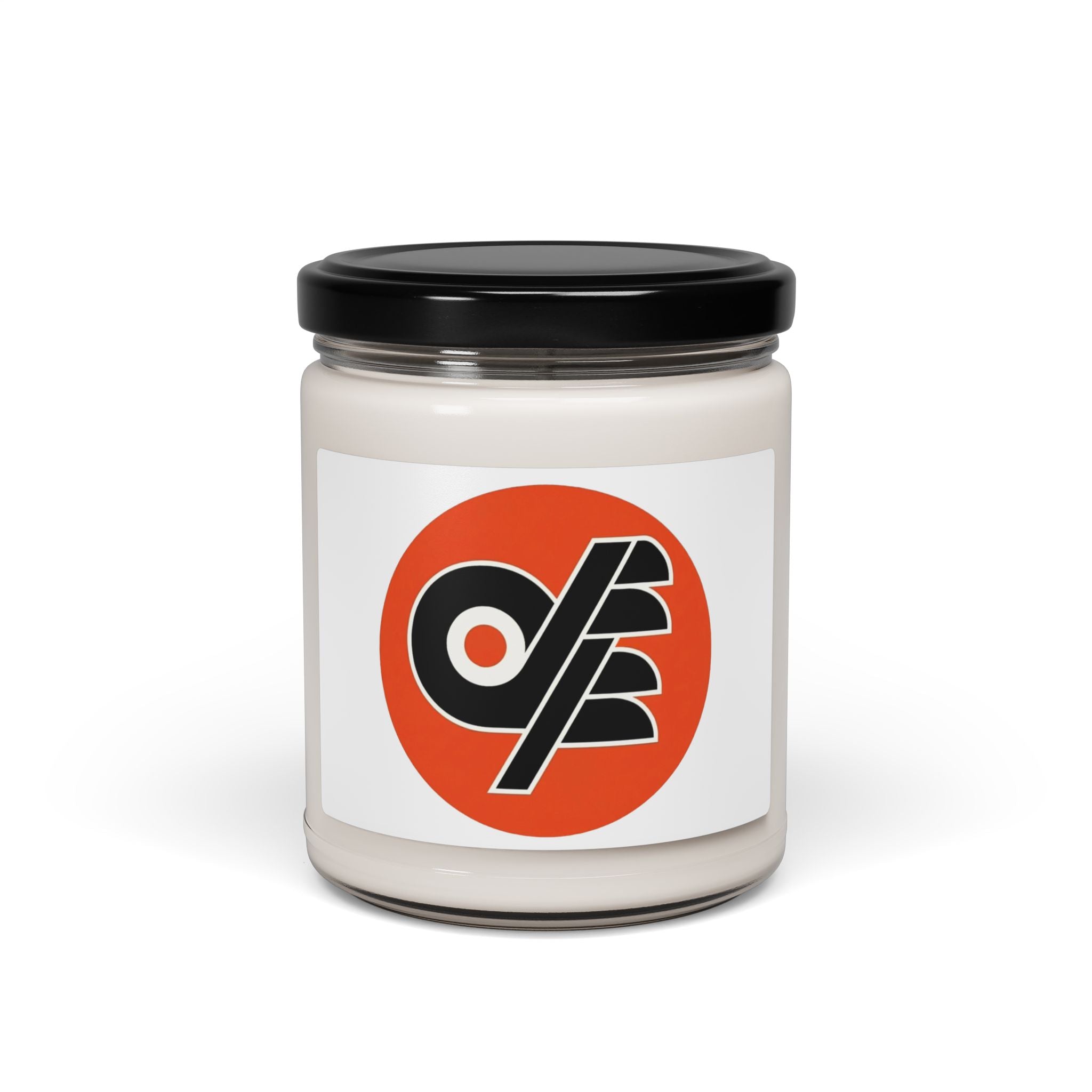 Retro Orange Logo Soy Candle — 9oz Scented Jar