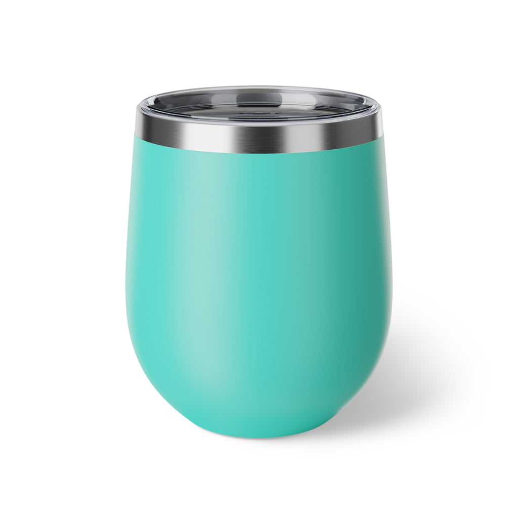 12oz Copper Vacuum Insulated Cup with Irish DFF Logo - Travel Wine Tumbler