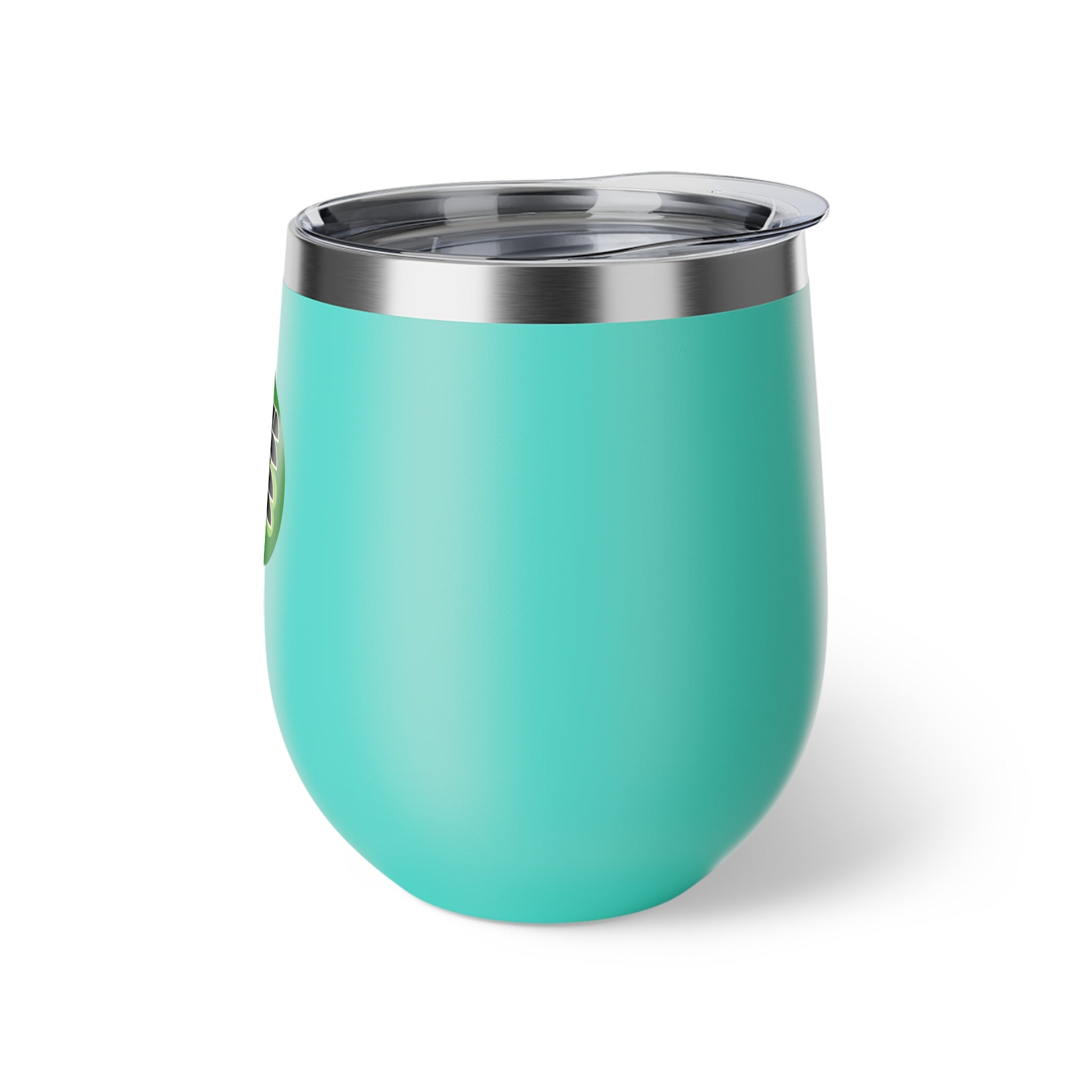 12oz Copper Vacuum Insulated Cup with Irish DFF Logo - Travel Wine Tumbler