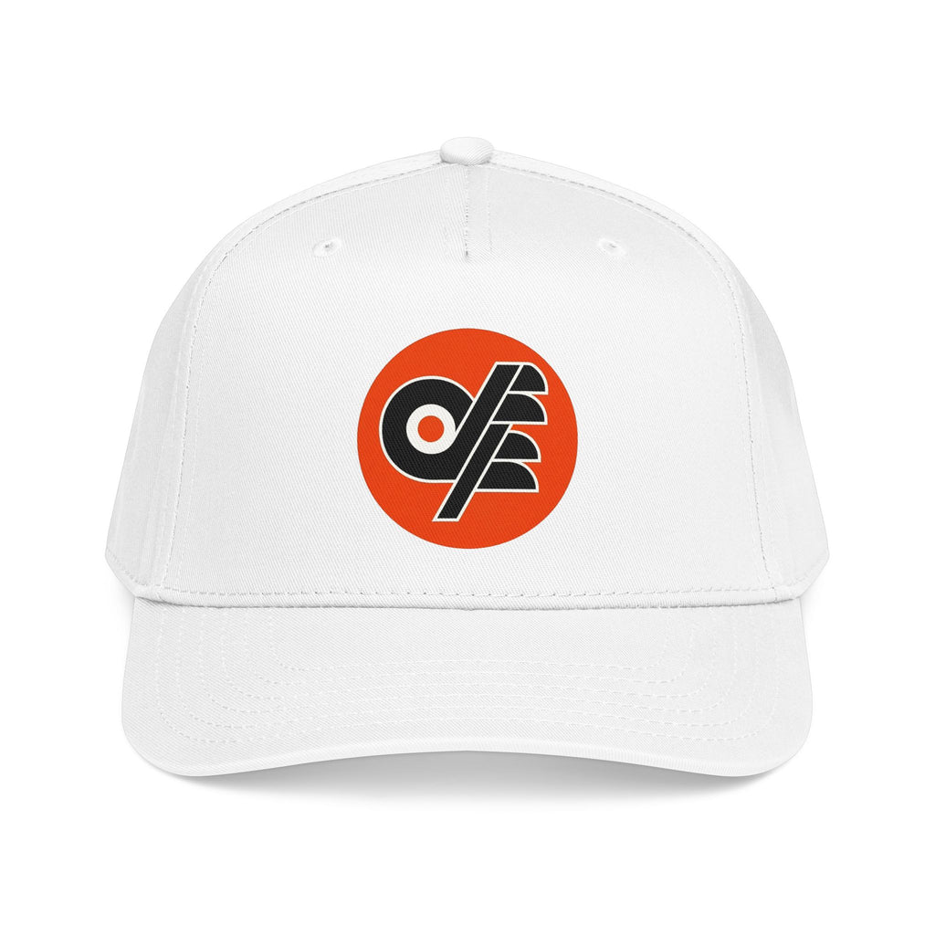 Mid Profile Baseball Cap — Vintage Orange Circle Logo Hat