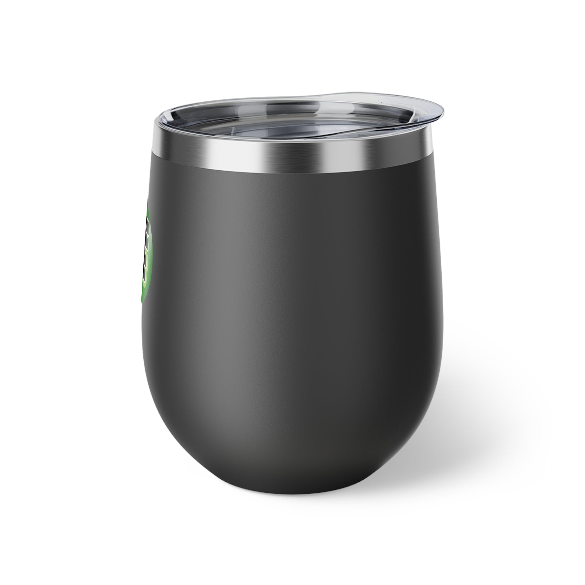 12oz Copper Vacuum Insulated Cup with Irish DFF Logo - Travel Wine Tumbler