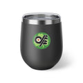 12oz Copper Vacuum Insulated Cup with Irish DFF Logo - Travel Wine Tumbler