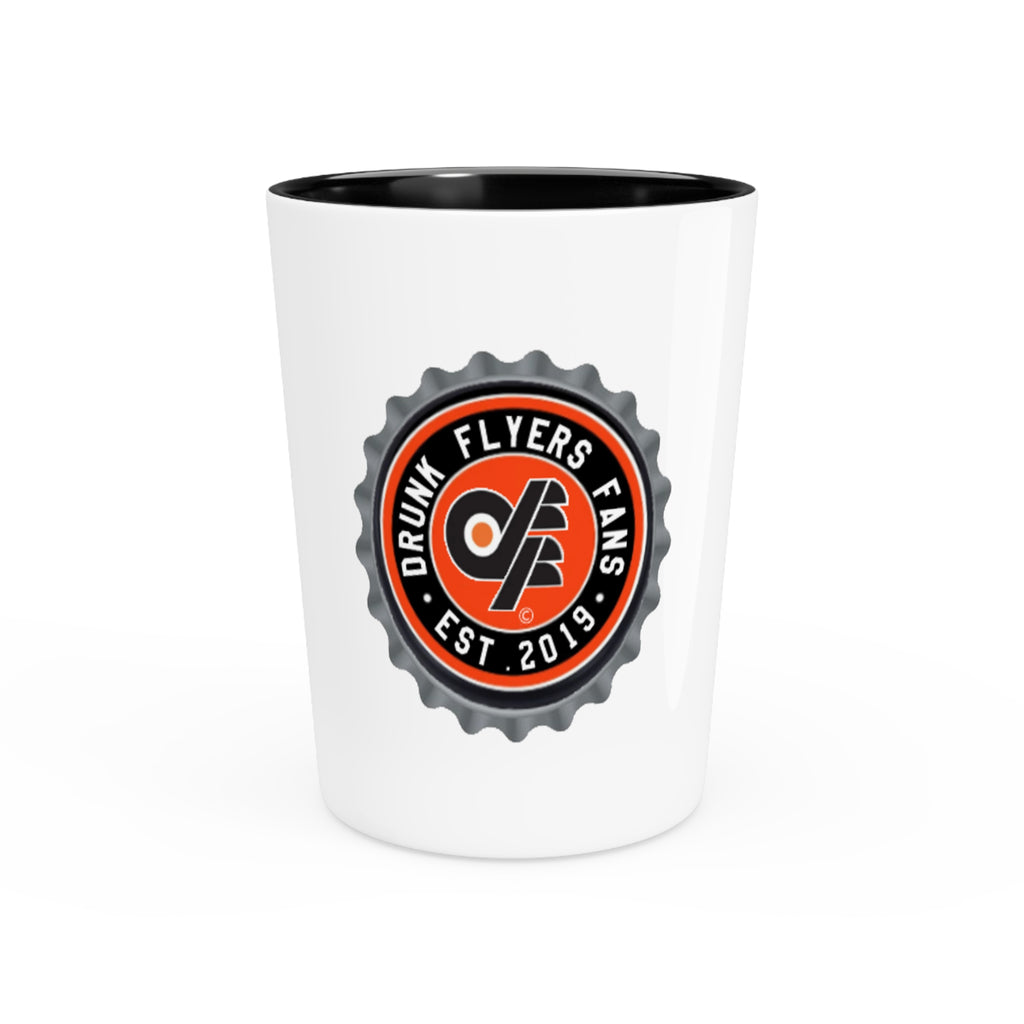 Drunk Flyers Fans Shot Glass – Bottle Cap Logo Shooter (Est. 2019)