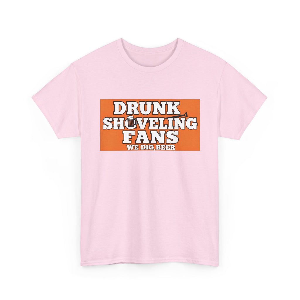T-Shirt — "Drunk Shoveling Fans" Funny Football Beer Shirt