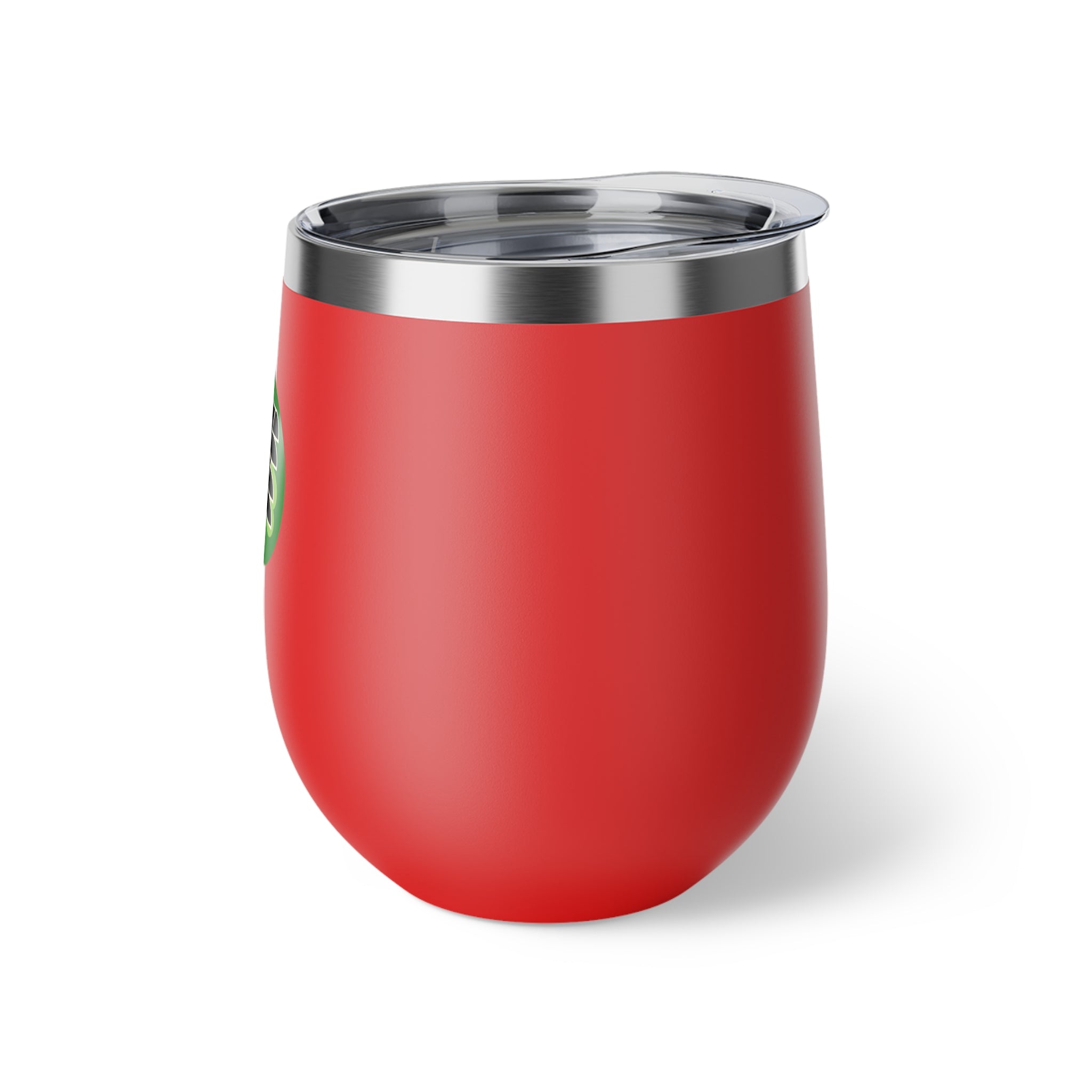 12oz Copper Vacuum Insulated Cup with Irish DFF Logo - Travel Wine Tumbler