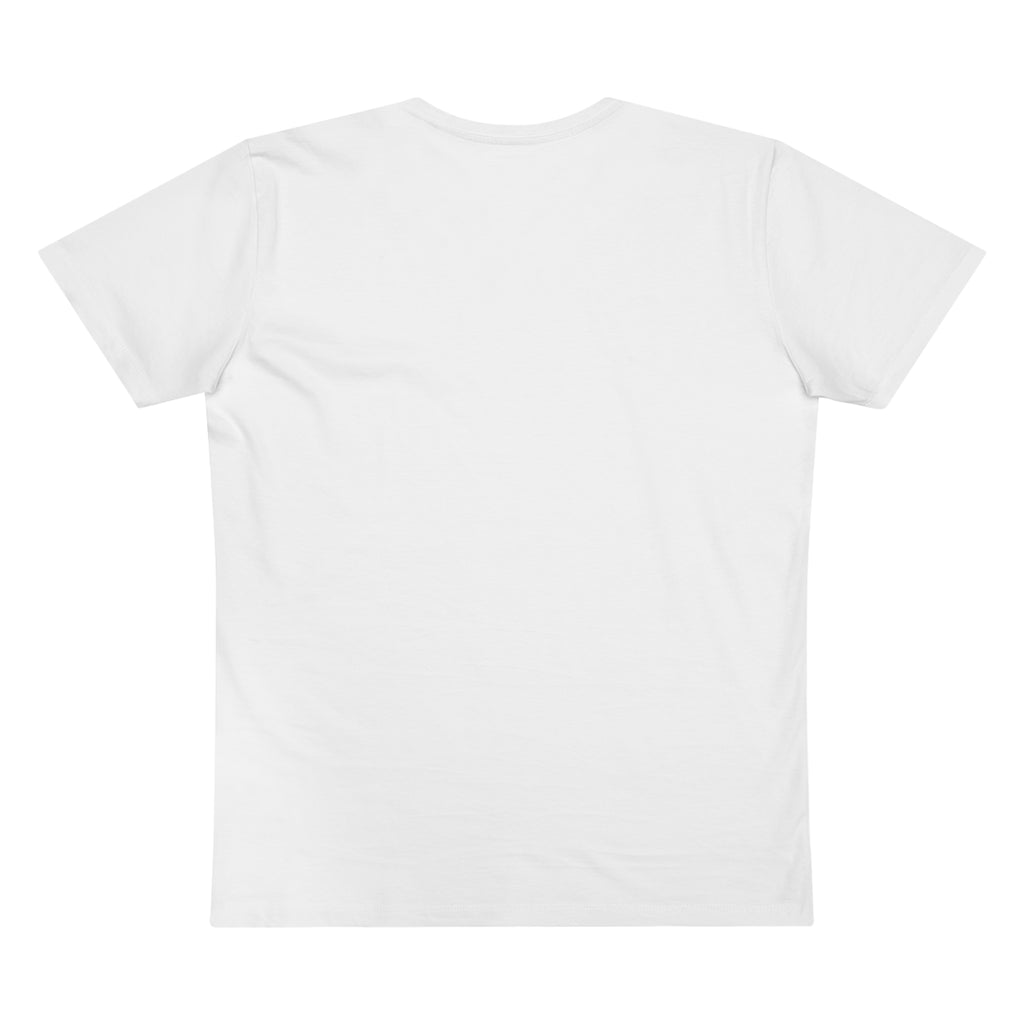 Black & Grey Logo V-Neck T-Shirt — Minimalist Retro Broadcast Emblem