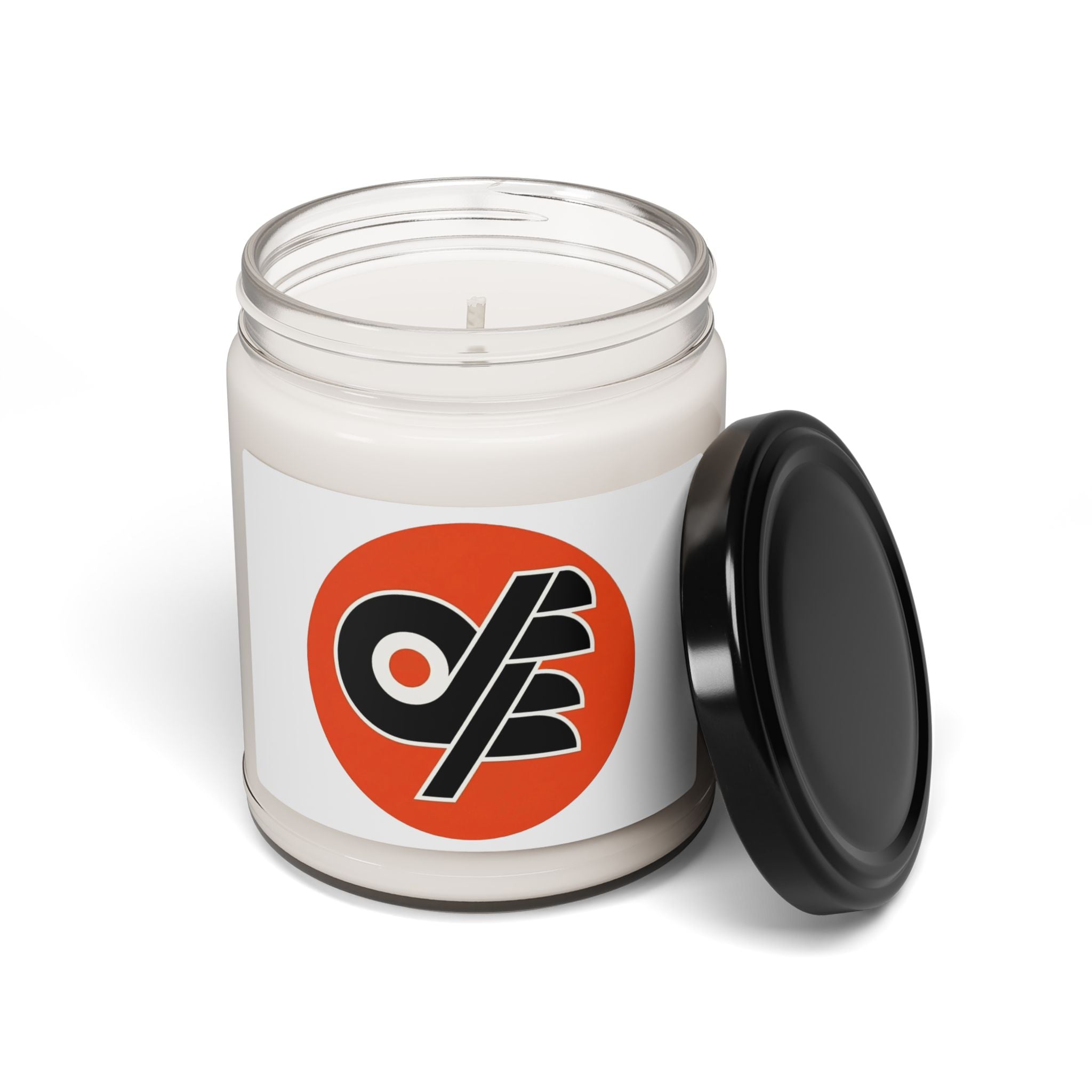 Retro Orange Logo Soy Candle — 9oz Scented Jar