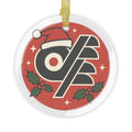 Glass Ornaments - Drunk Flyers Fans Festive Logo