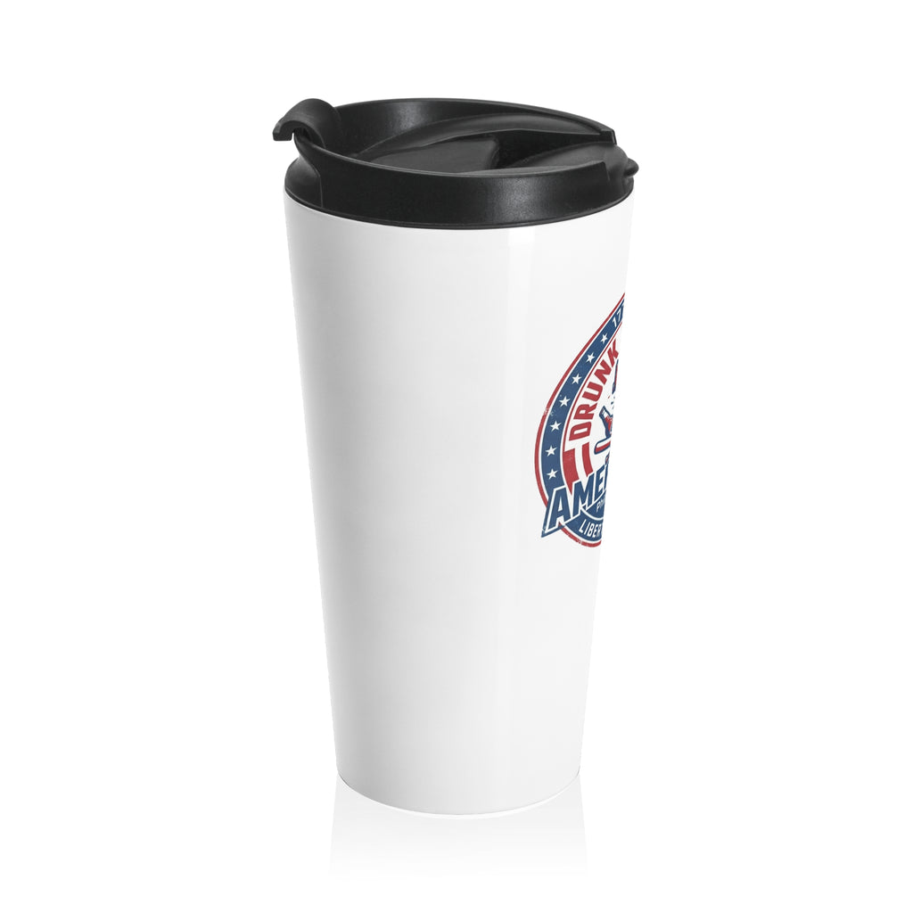 ’Drunk Phils Fan’ Liberty Travel Mug — America 250 Patriotic Stainless Steel Tumbler