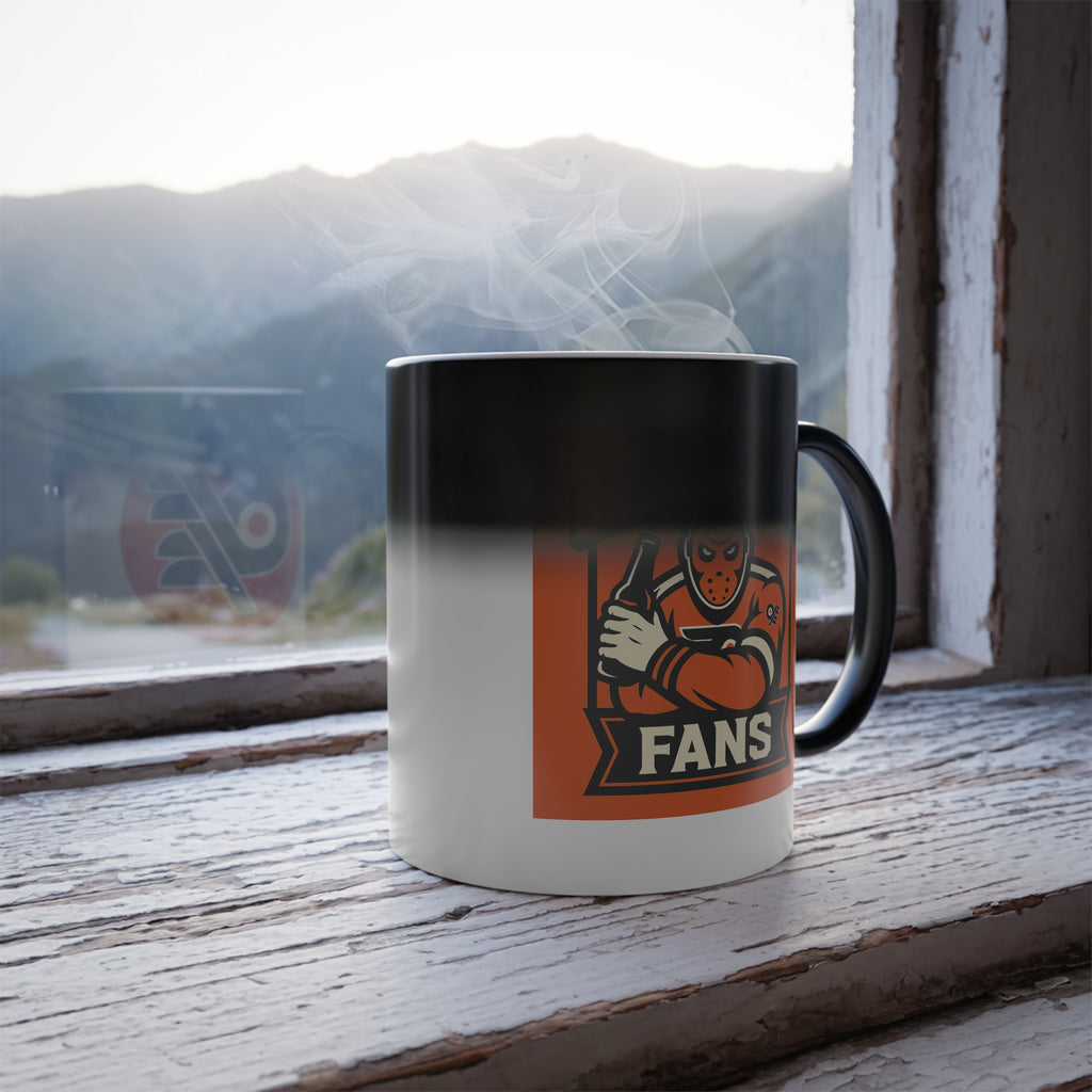 Color-Morph Mug — Drunk Flyers Fans Retro Sports Logo 11oz