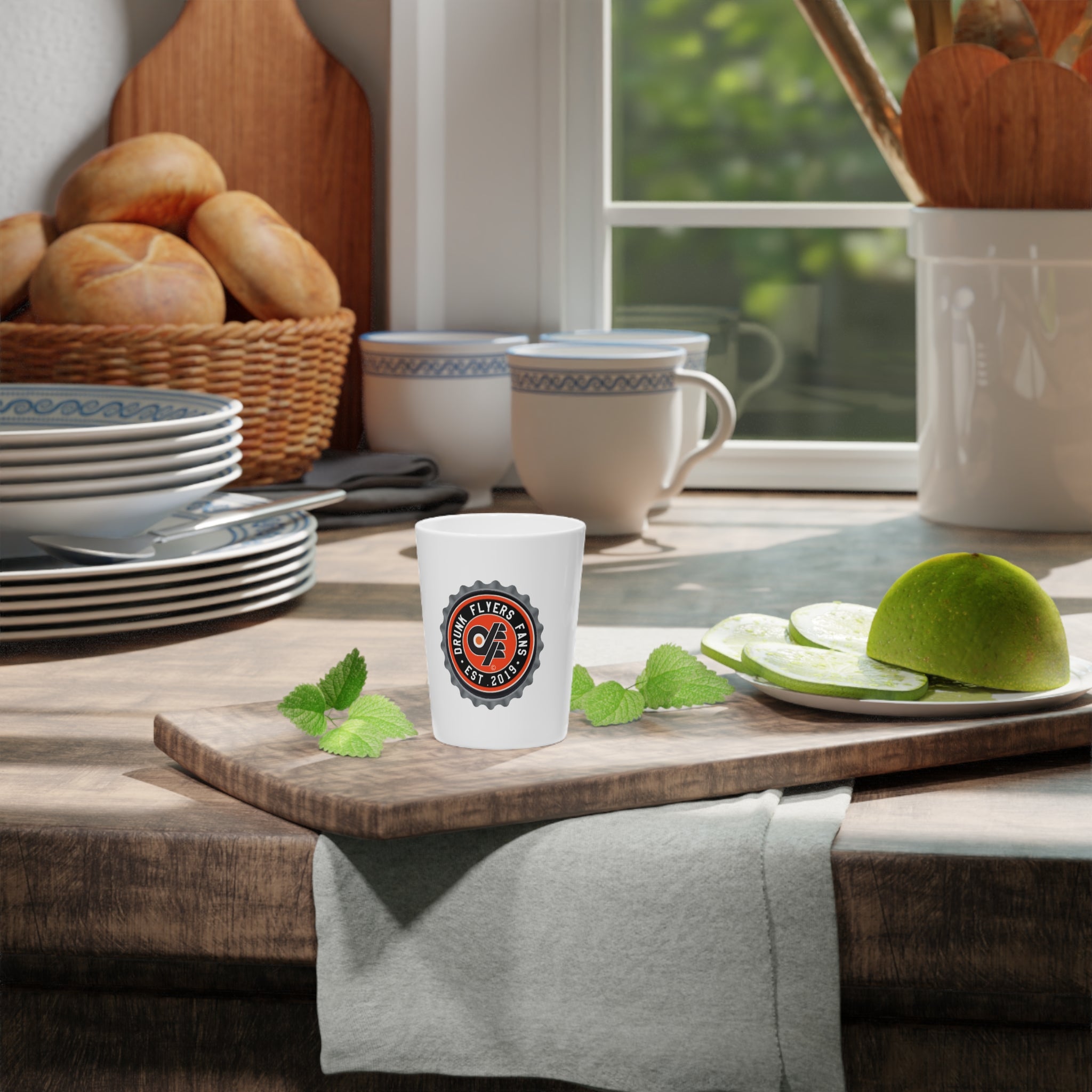 Drunk Flyers Fans Shot Glass – Bottle Cap Logo Shooter (Est. 2019)