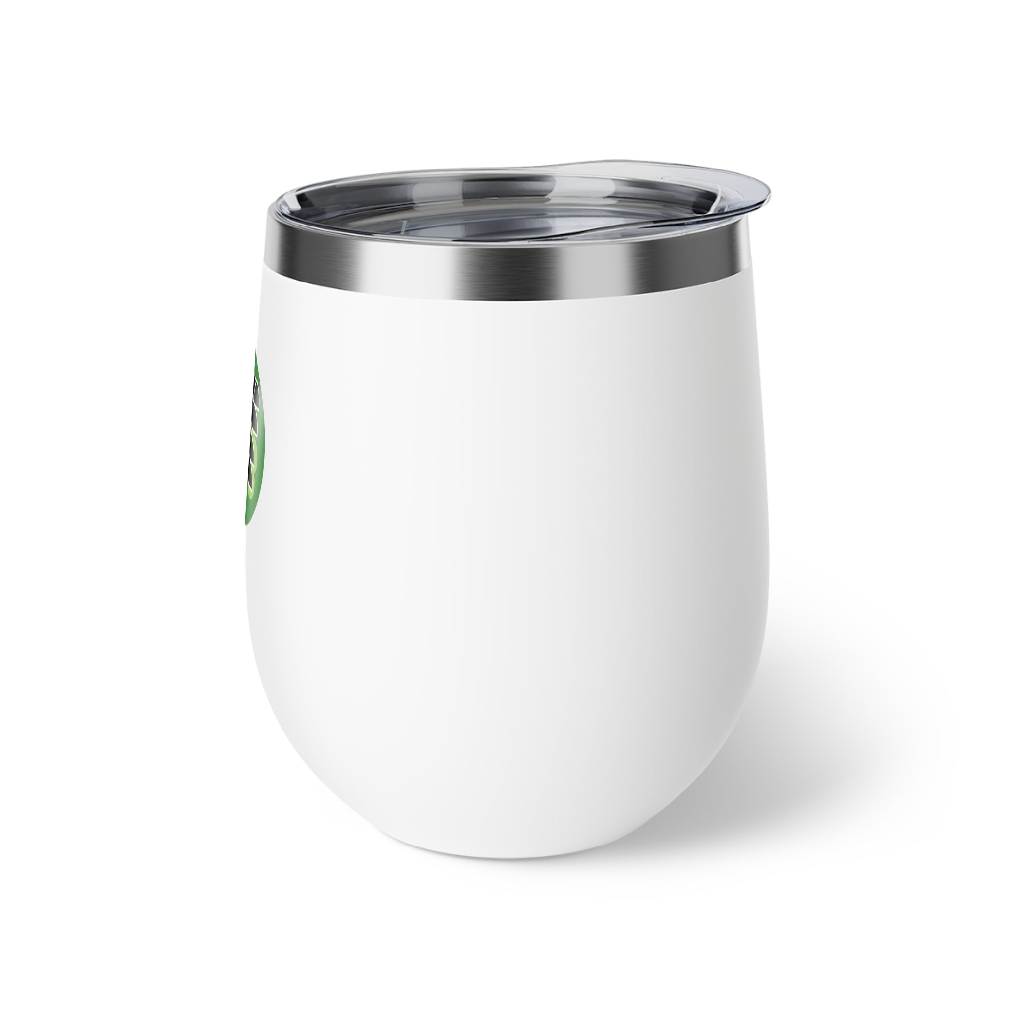 12oz Copper Vacuum Insulated Cup with Irish DFF Logo - Travel Wine Tumbler