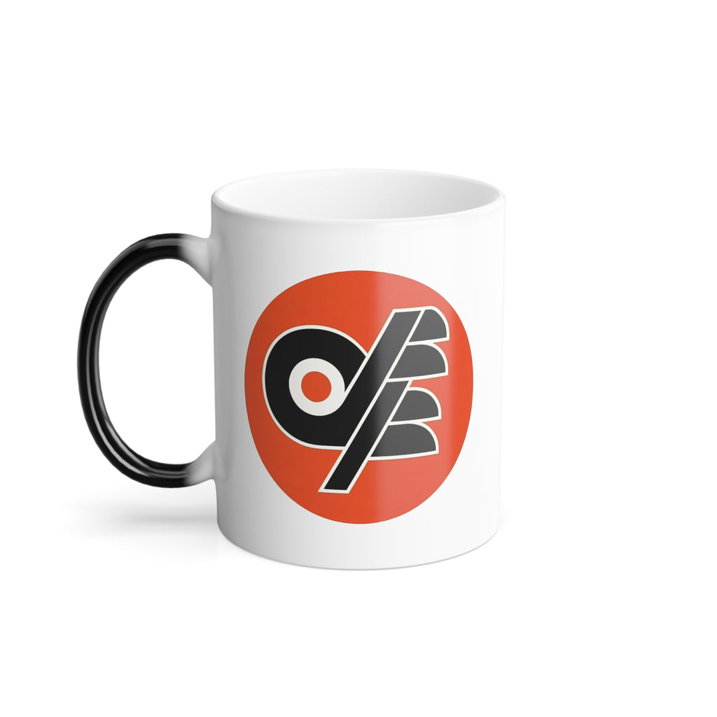 Color-Morph Mug — Drunk Flyers Fans Retro Sports Logo 11oz