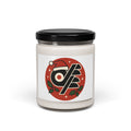 Holiday Vinyl-Style Soy Candle — 9oz DFF Christmas Logo Scented Jar